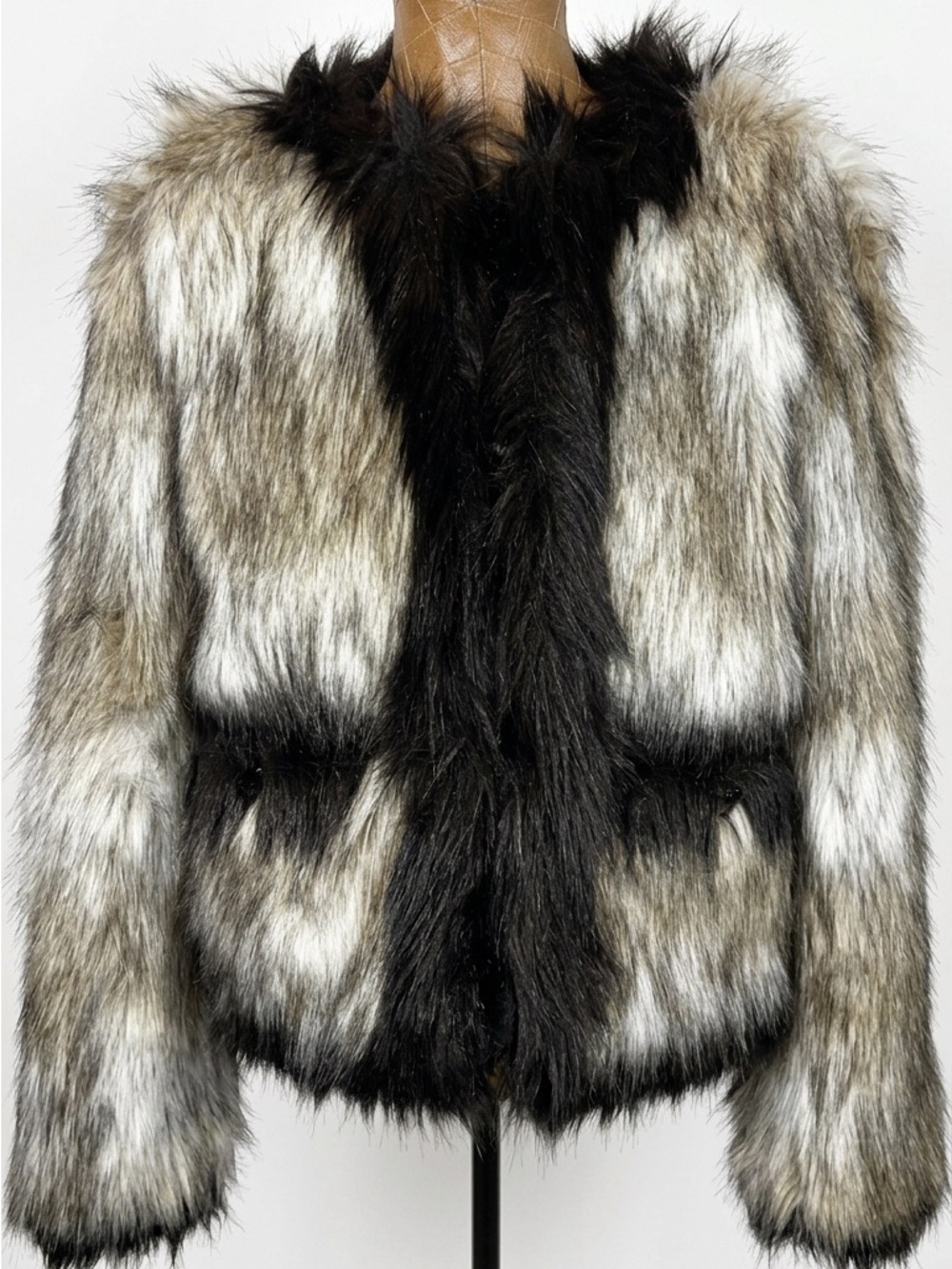 Lanvin for H&M Faux Fur Jacket 2010 Collection Excellent Condition Like New